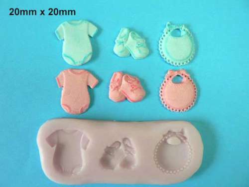 Baby Bib and Romper Silicone Mould - Click Image to Close